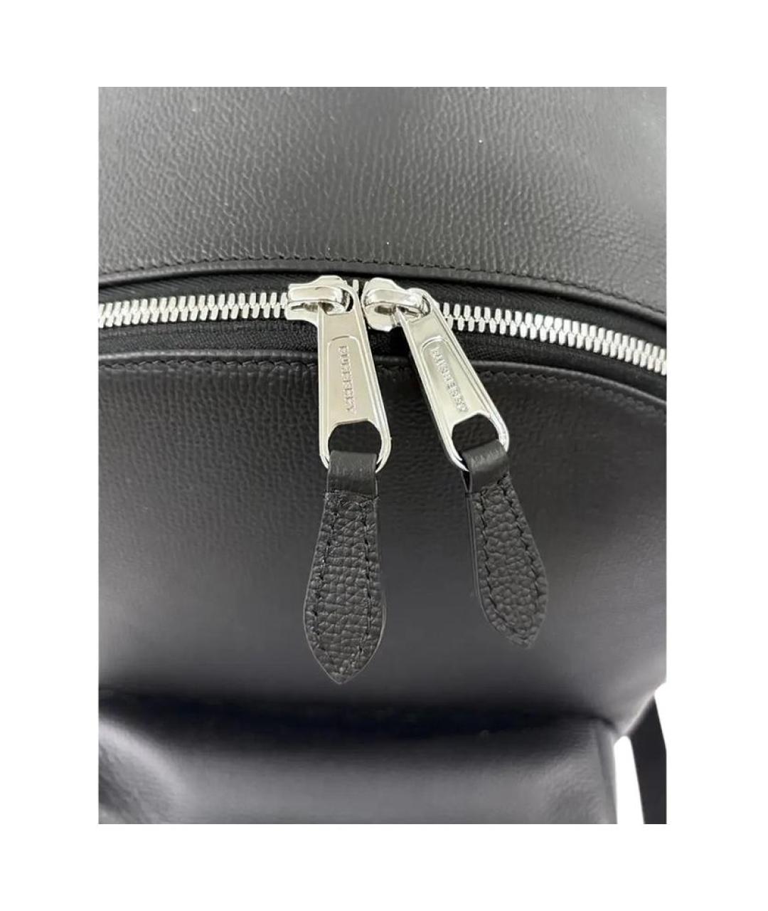 BURBERRY Черный кожаный рюкзак, фото 2