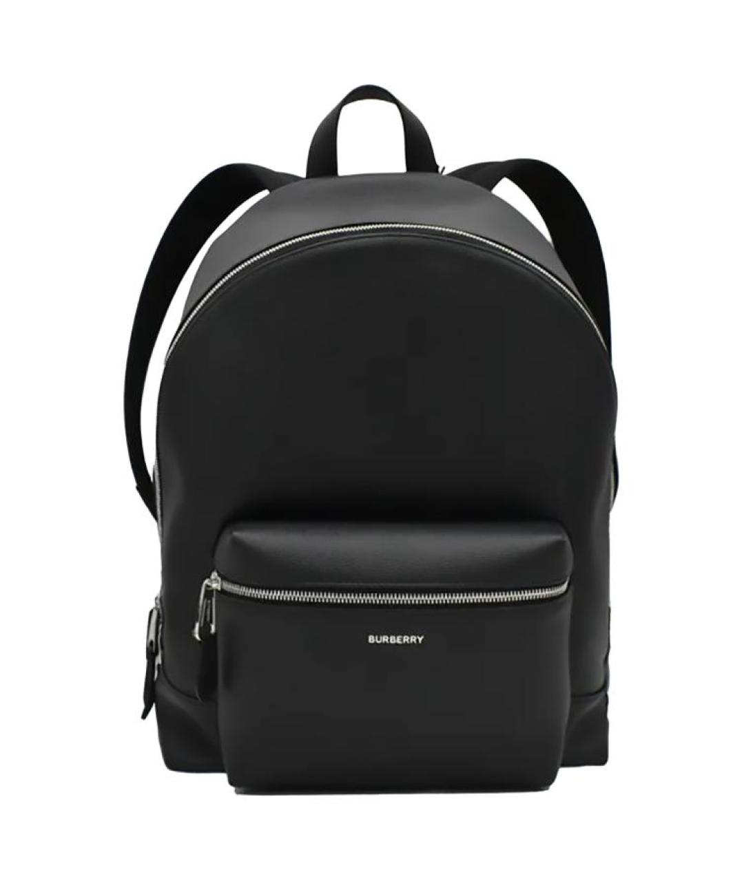 BURBERRY Черный кожаный рюкзак, фото 1