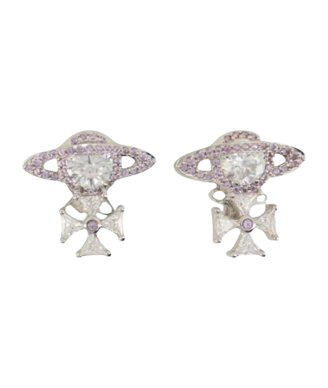 VIVIENNE WESTWOOD Серебряные металлические серьги, фото 1