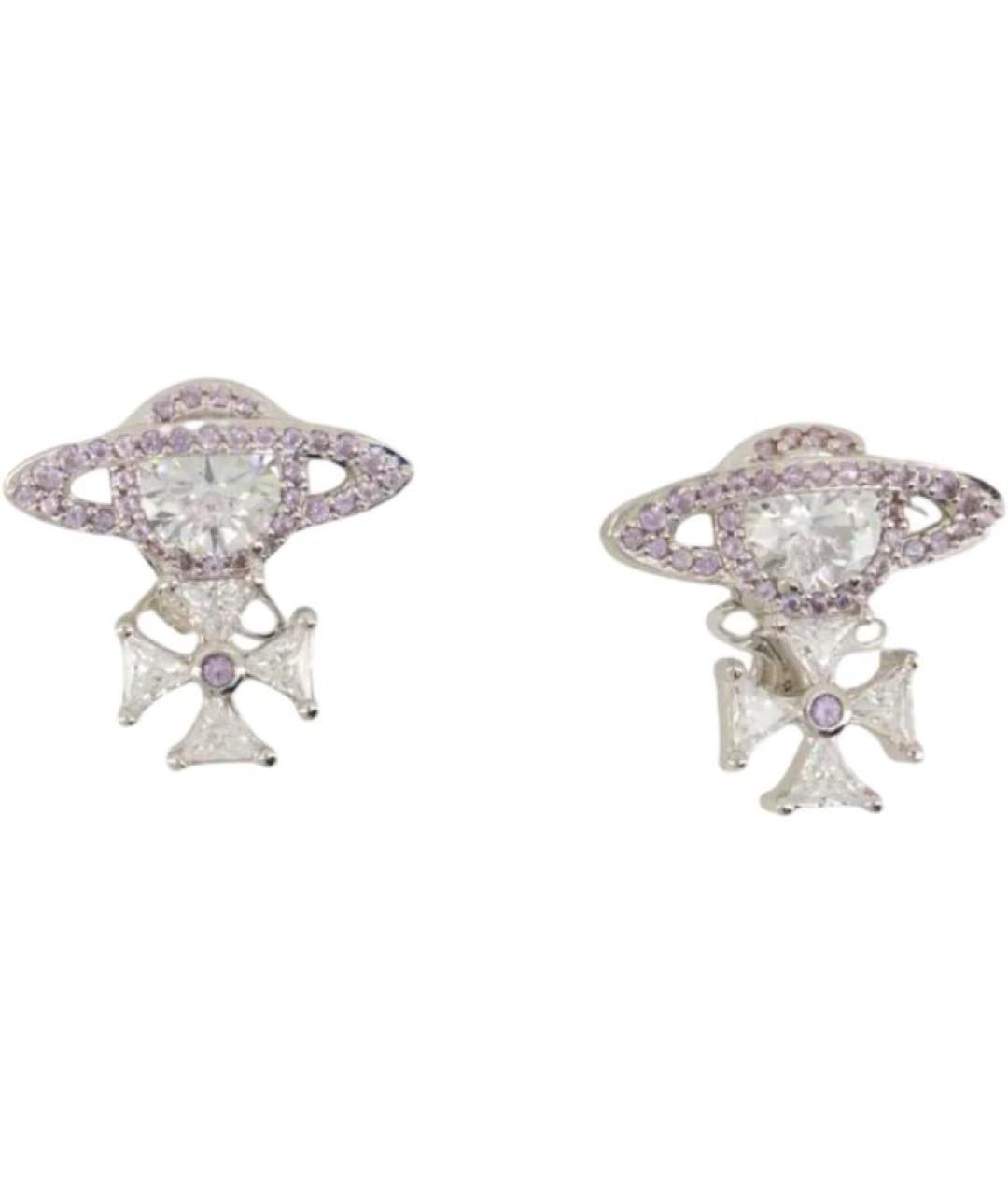 VIVIENNE WESTWOOD Серебряные металлические серьги, фото 2