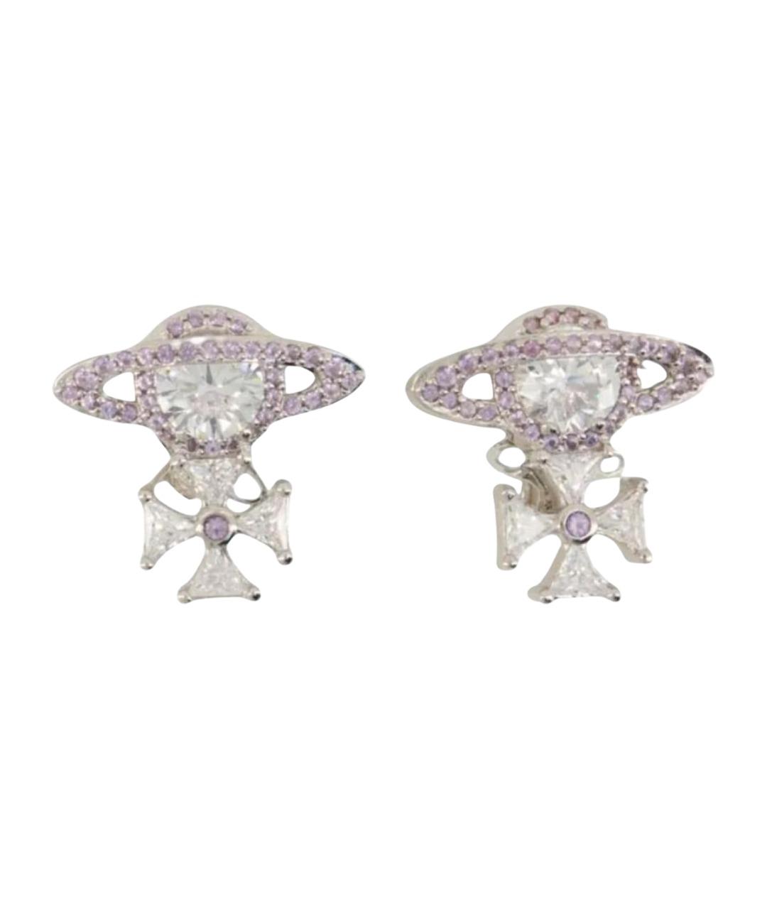 VIVIENNE WESTWOOD Серебряные металлические серьги, фото 5