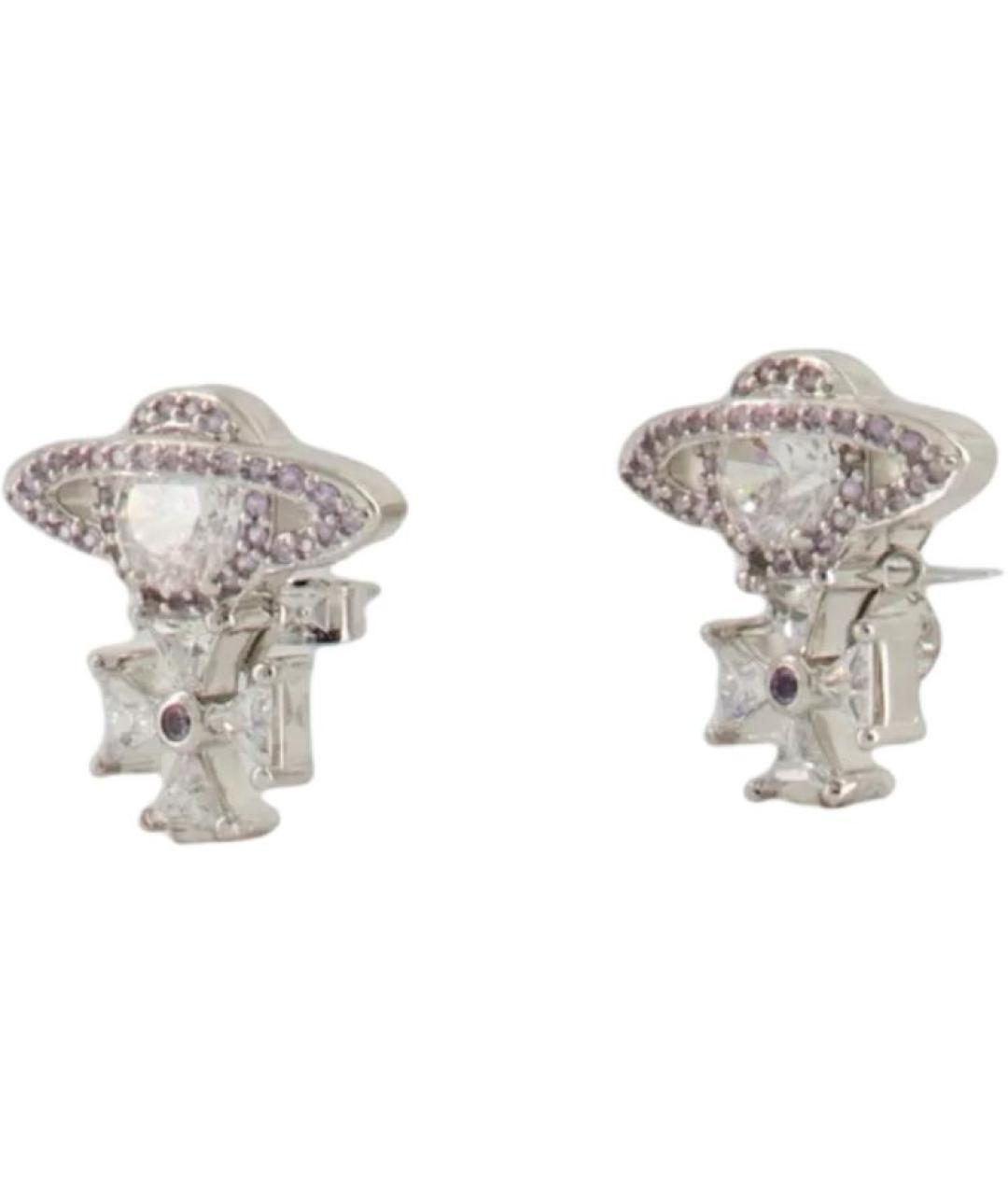 VIVIENNE WESTWOOD Серебряные металлические серьги, фото 3