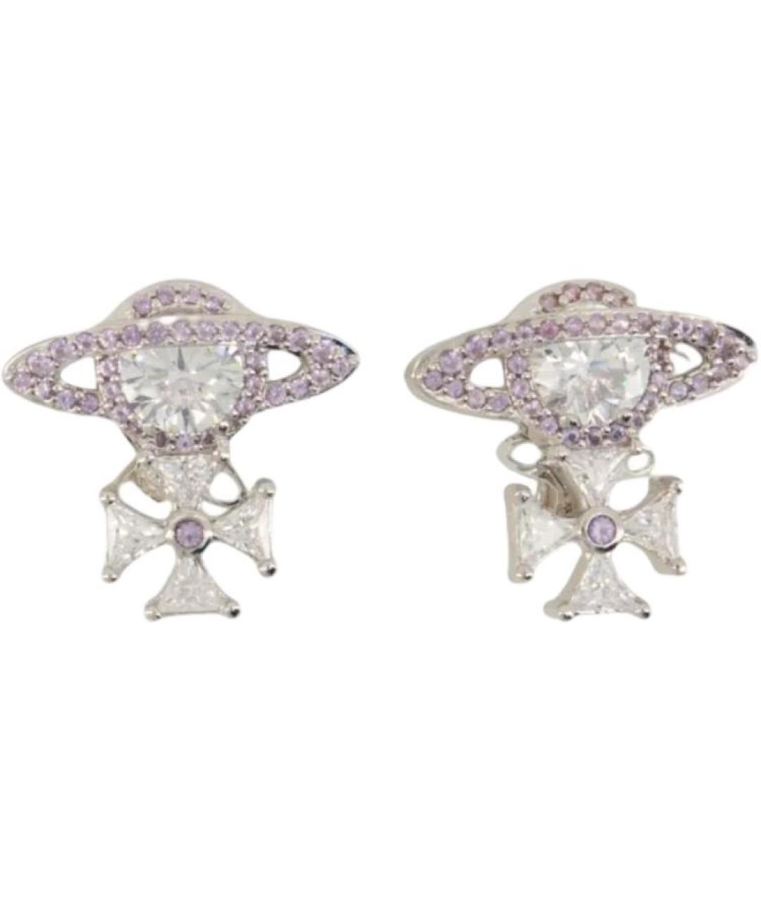 VIVIENNE WESTWOOD Серебряные металлические серьги, фото 4