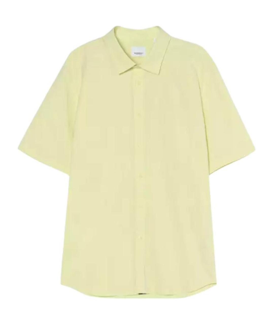 BURBERRY Желтая классическая рубашка, фото 1