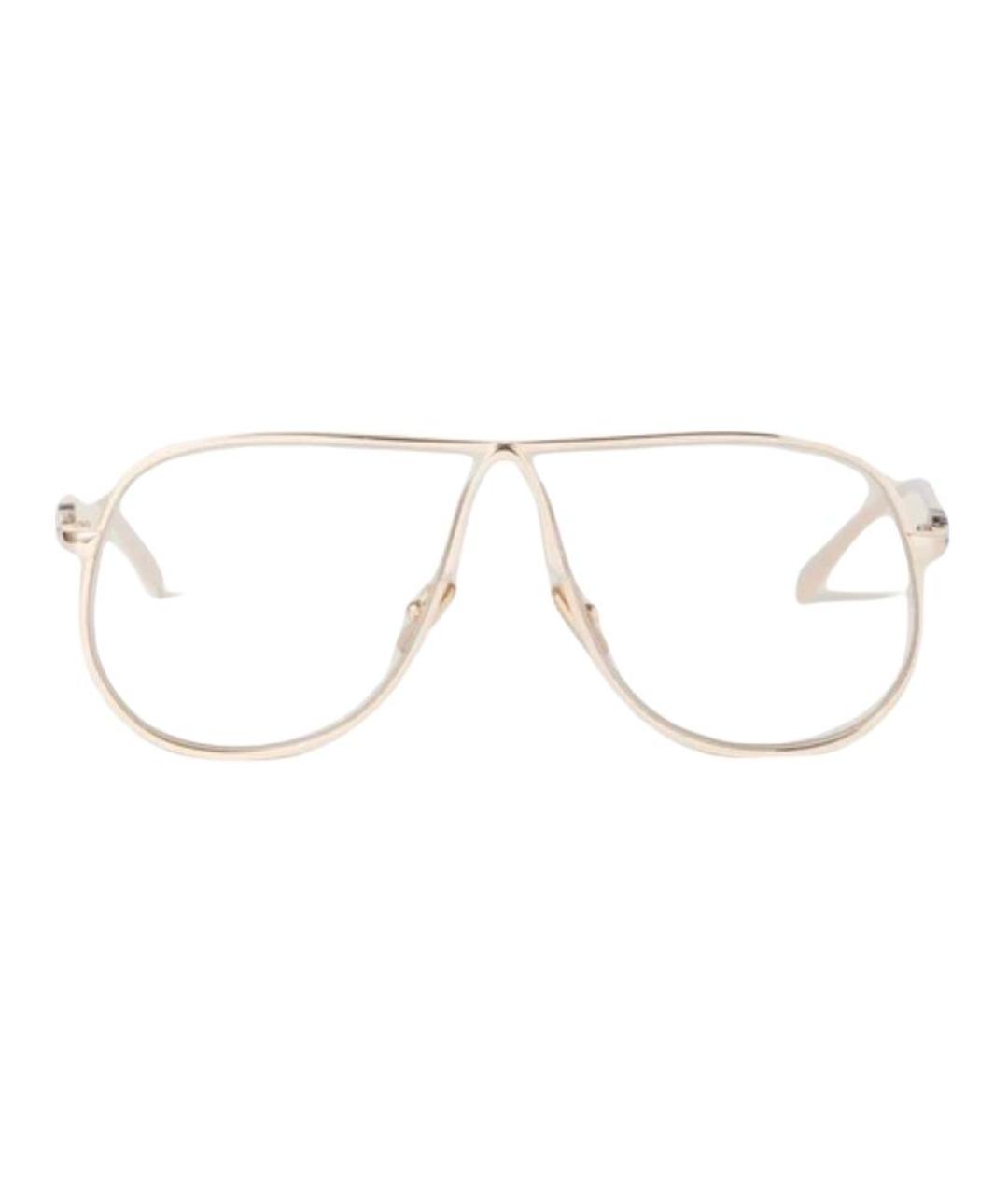 MIU MIU Золотые металлические солнцезащитные очки, фото 1