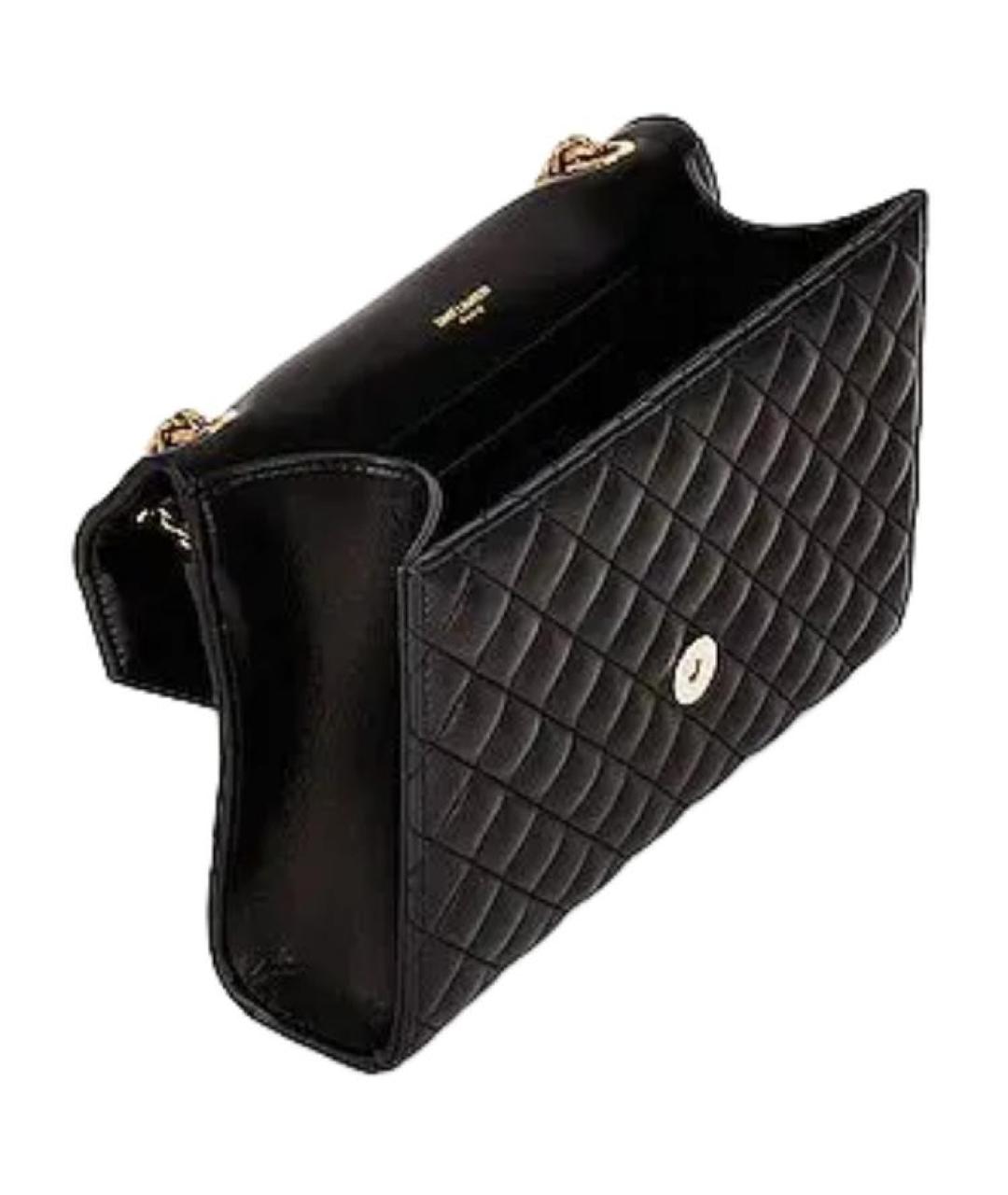 SAINT LAURENT Черная кожаная сумка через плечо, фото 4