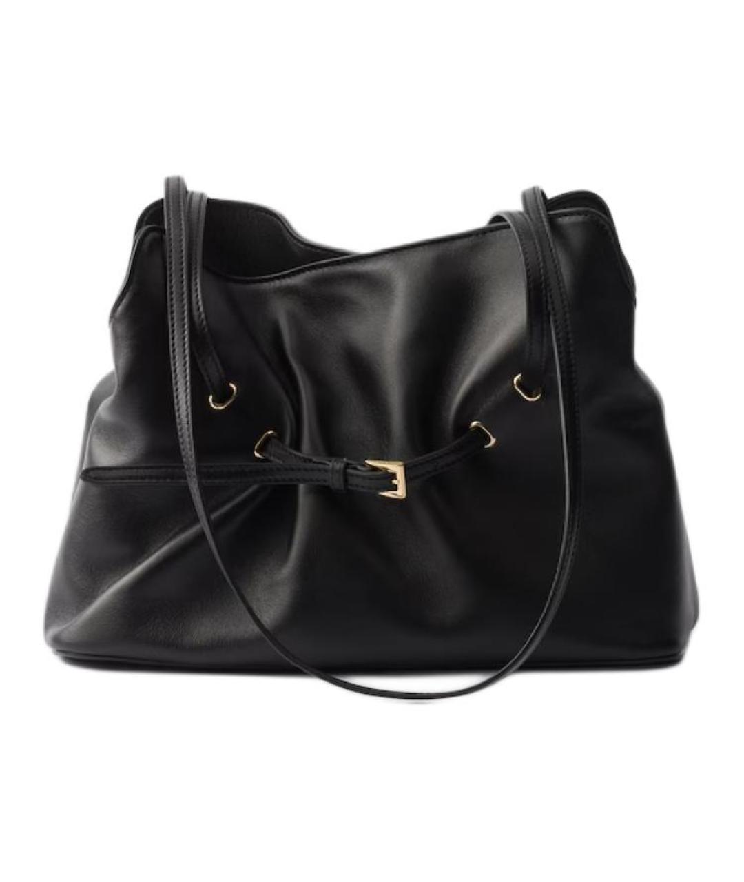 PRADA Черная кожаная сумка через плечо, фото 3