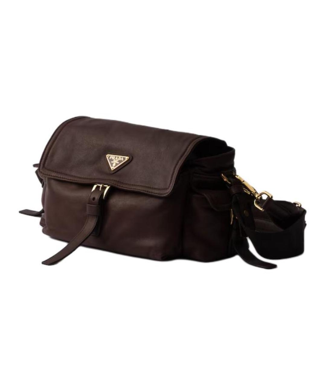 PRADA Коричневая сумка через плечо, фото 2