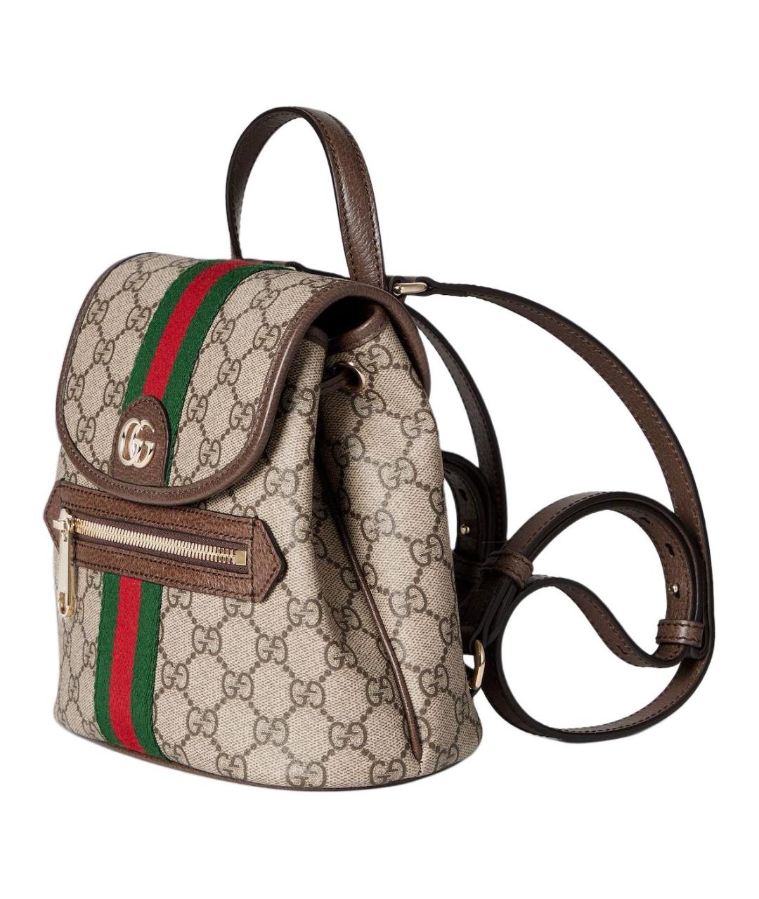 GUCCI Бежевый хлопковый рюкзак, фото 2