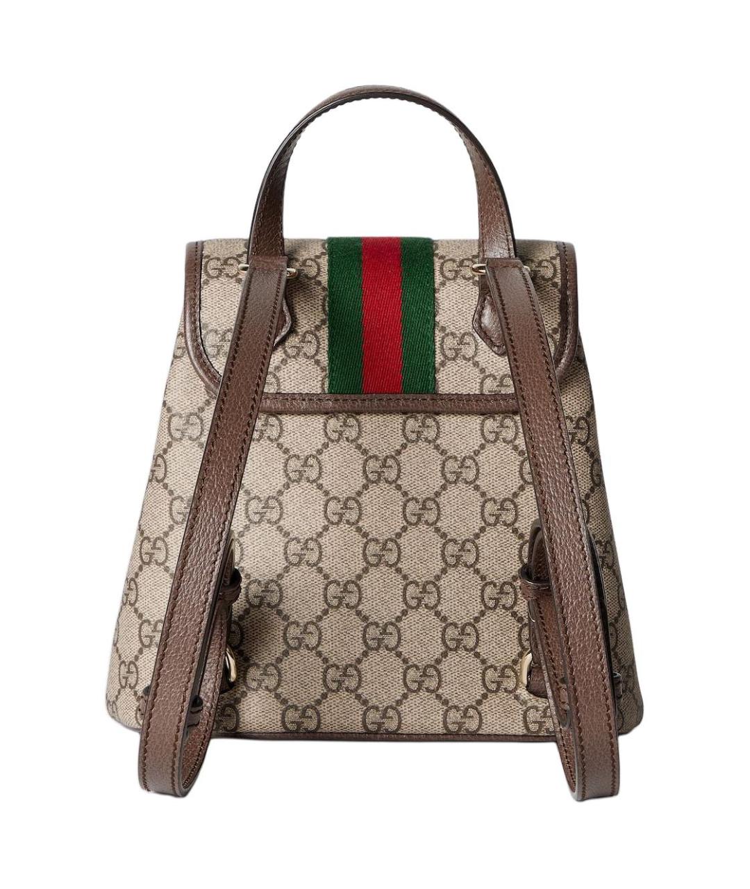 GUCCI Бежевый хлопковый рюкзак, фото 4