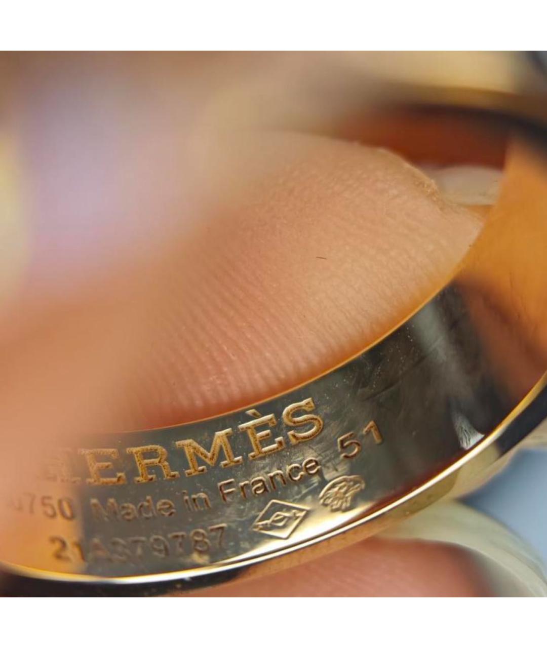 HERMES Золотое кольцо из розового золота, фото 8