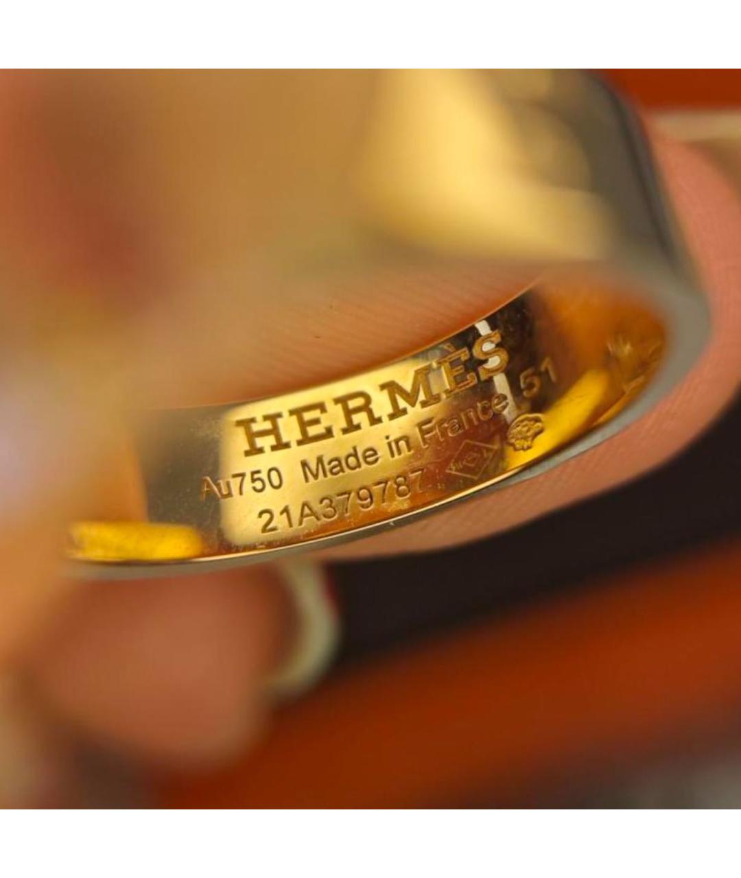 HERMES Золотое кольцо из розового золота, фото 7
