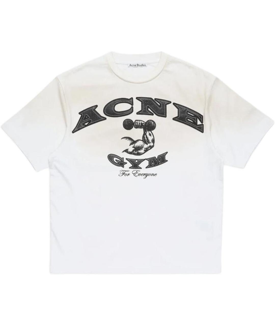ACNE STUDIOS Белая хлопковая футболка, фото 1