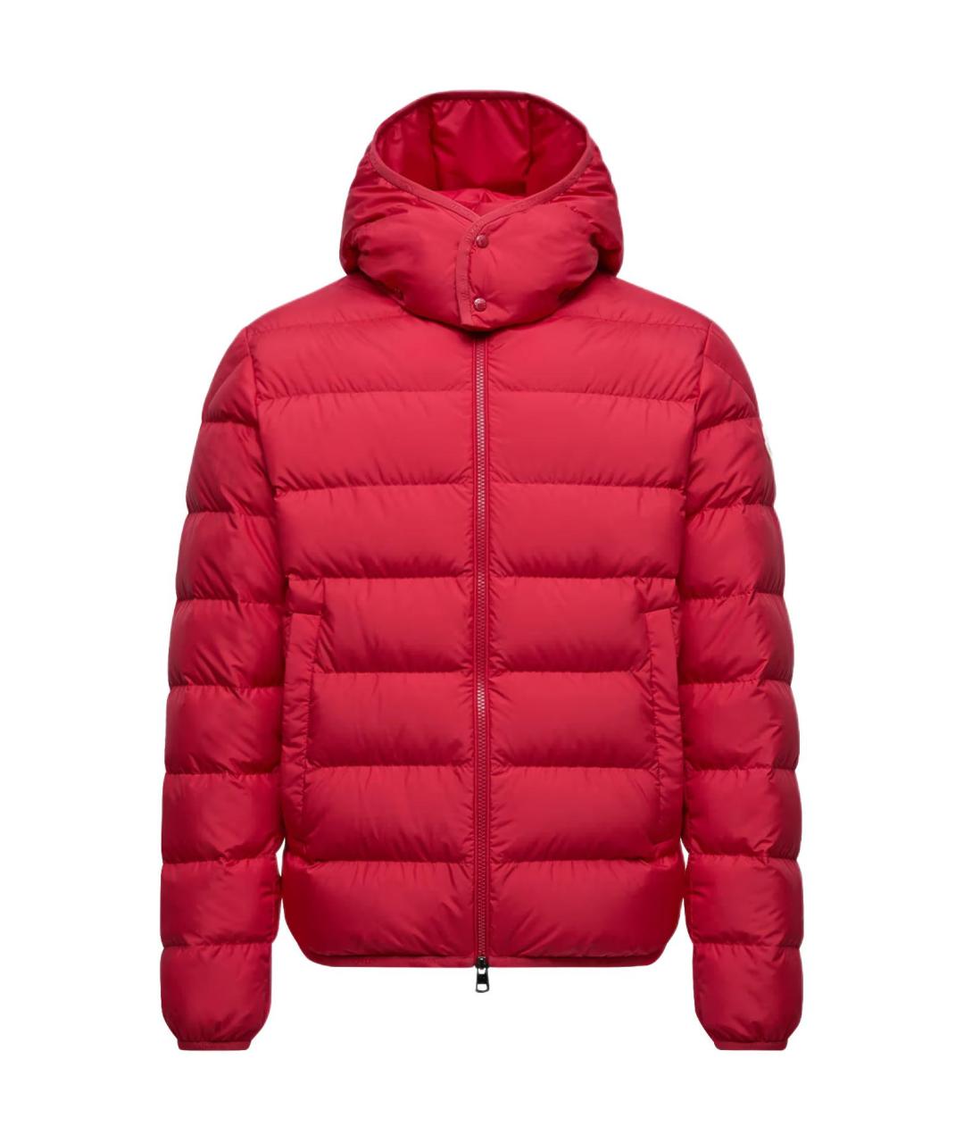 MONCLER Красный пуховик, фото 1