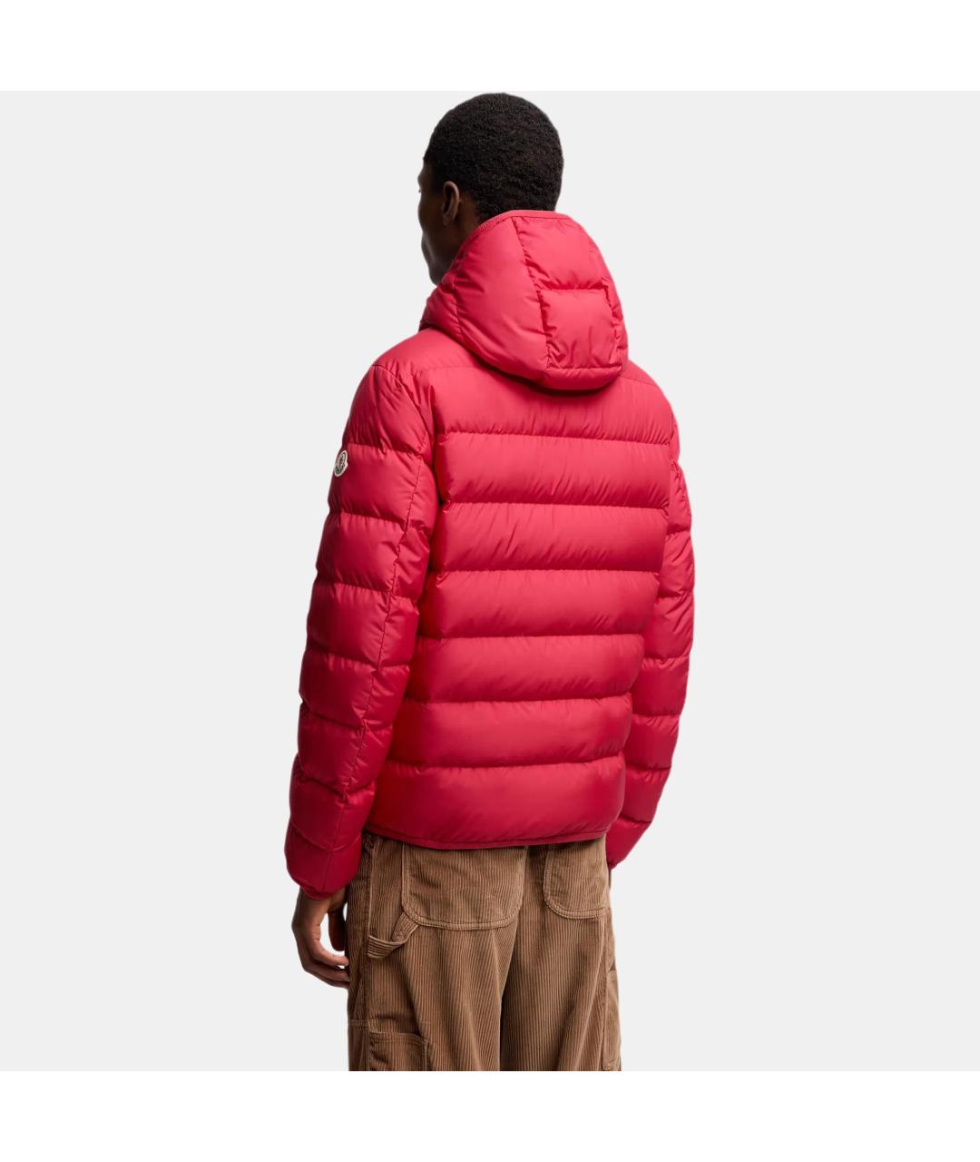MONCLER Красный пуховик, фото 2