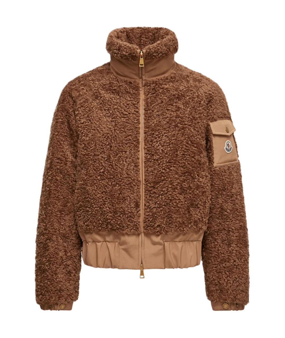 MONCLER Коричневая куртка, фото 1