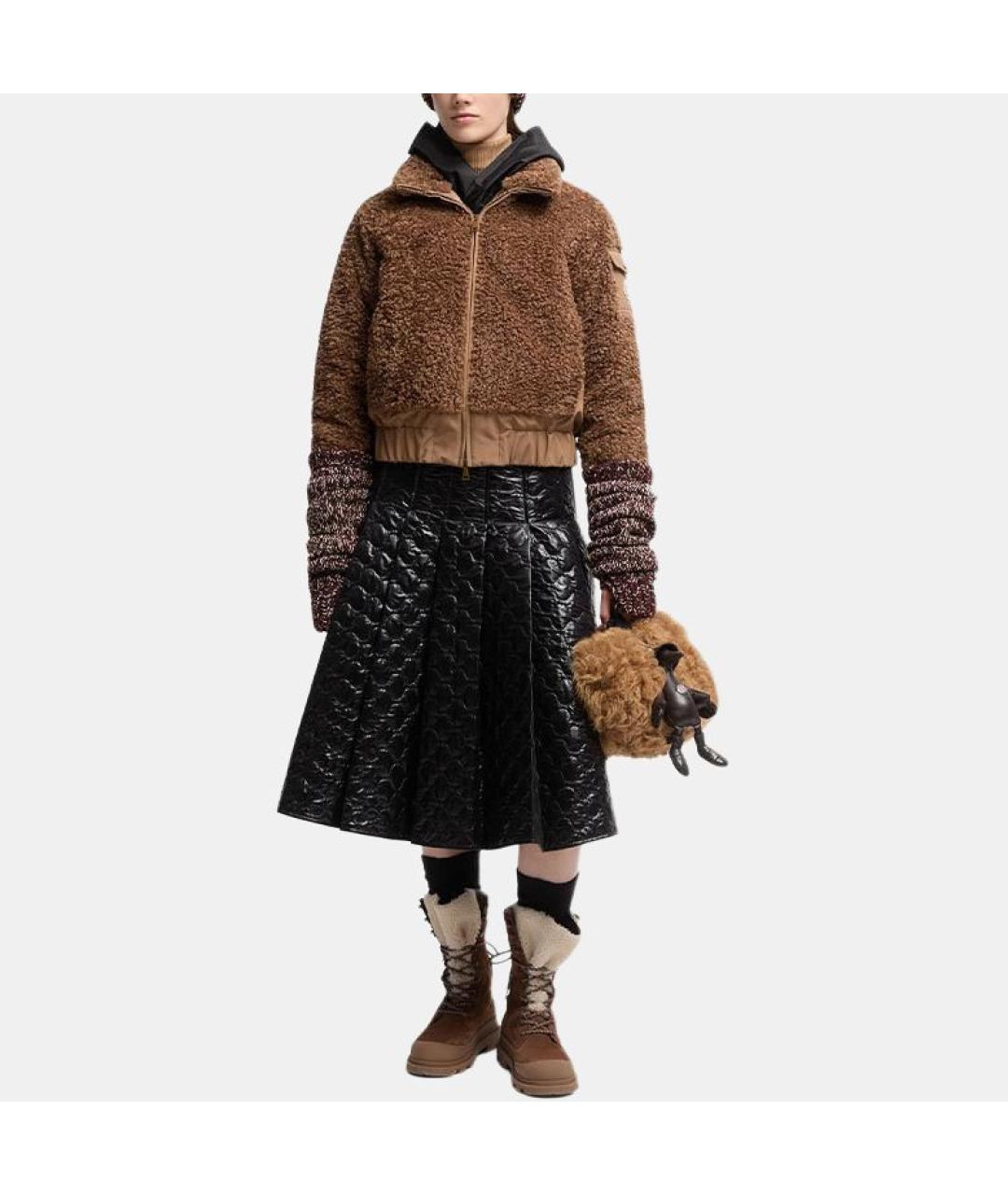 MONCLER Коричневая куртка, фото 2