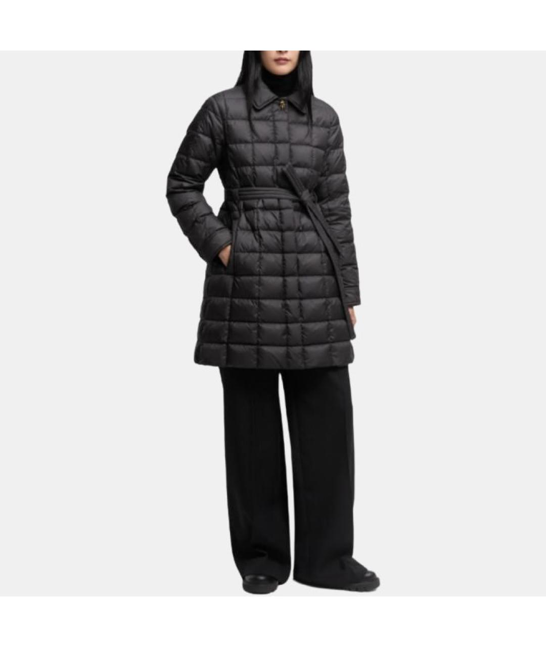 MONCLER Черный полиамидовый пуховик, фото 2