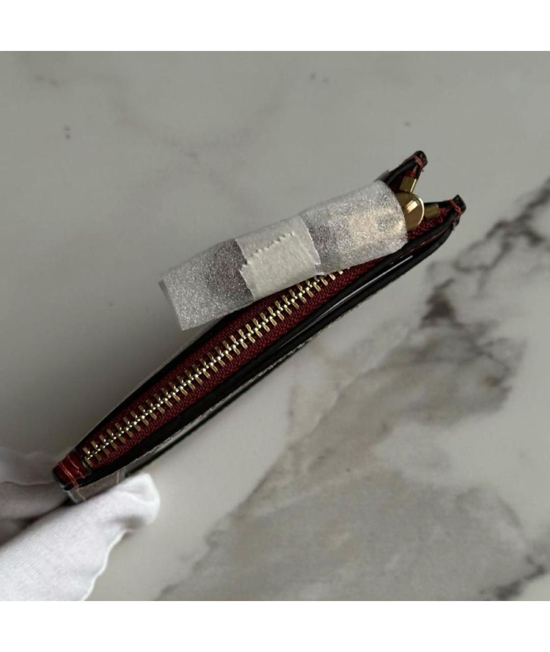 COACH Коричневый кожаный кардхолдер, фото 4