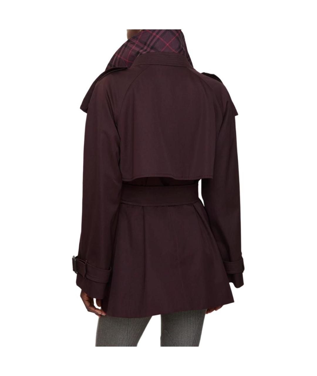 BURBERRY Бордовый тренч/плащ, фото 6