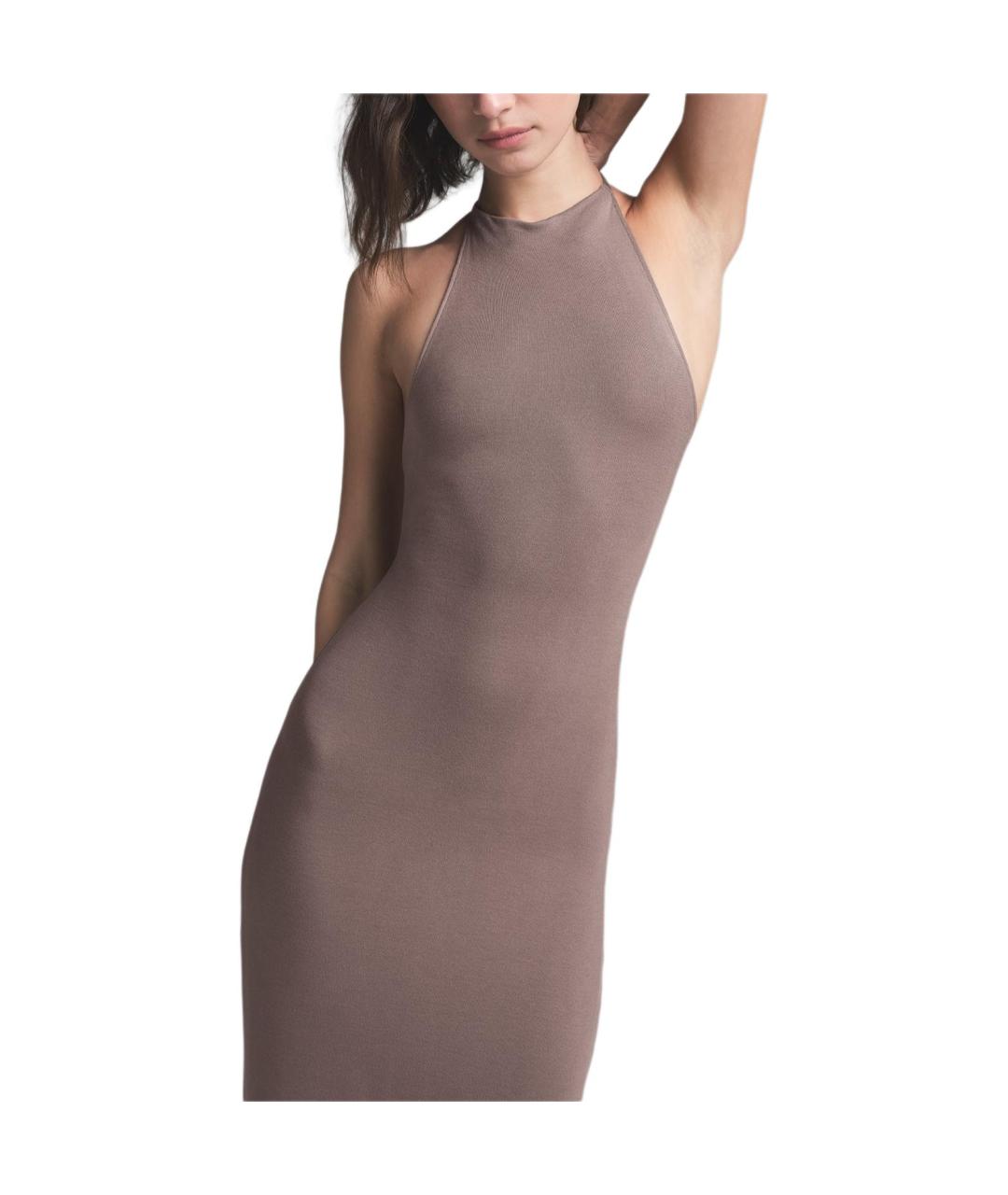 SKIMS Коричневое повседневное платье, фото 5