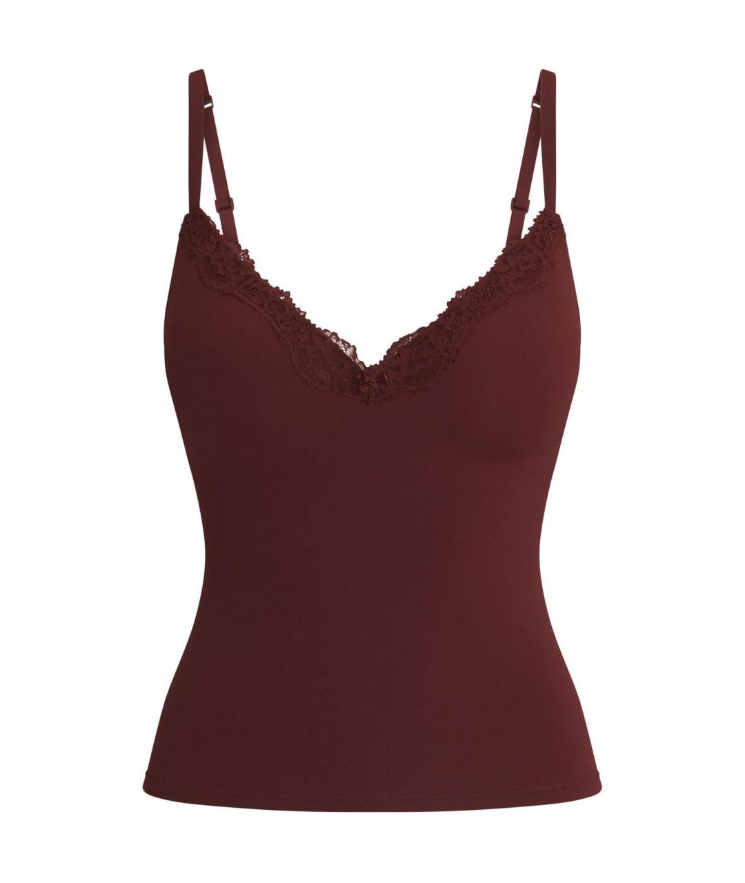 SKIMS Бордовая майка, фото 1