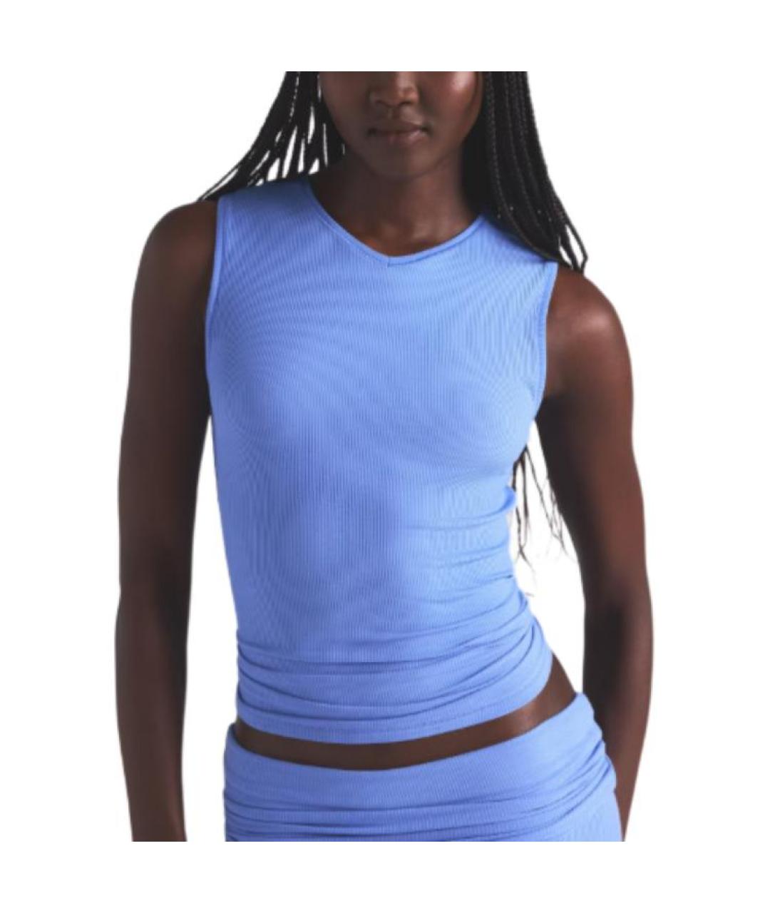 SKIMS Синяя майка, фото 3