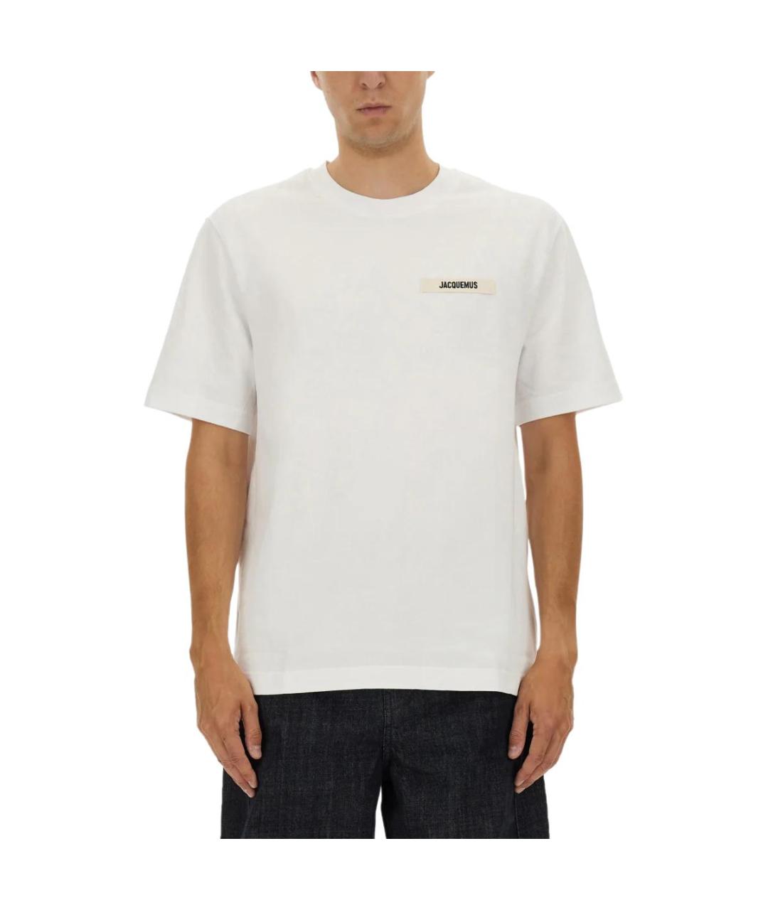 JACQUEMUS Белая футболка, фото 3