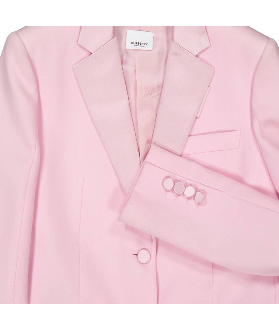 BURBERRY Розовый жакет/пиджак, фото 3