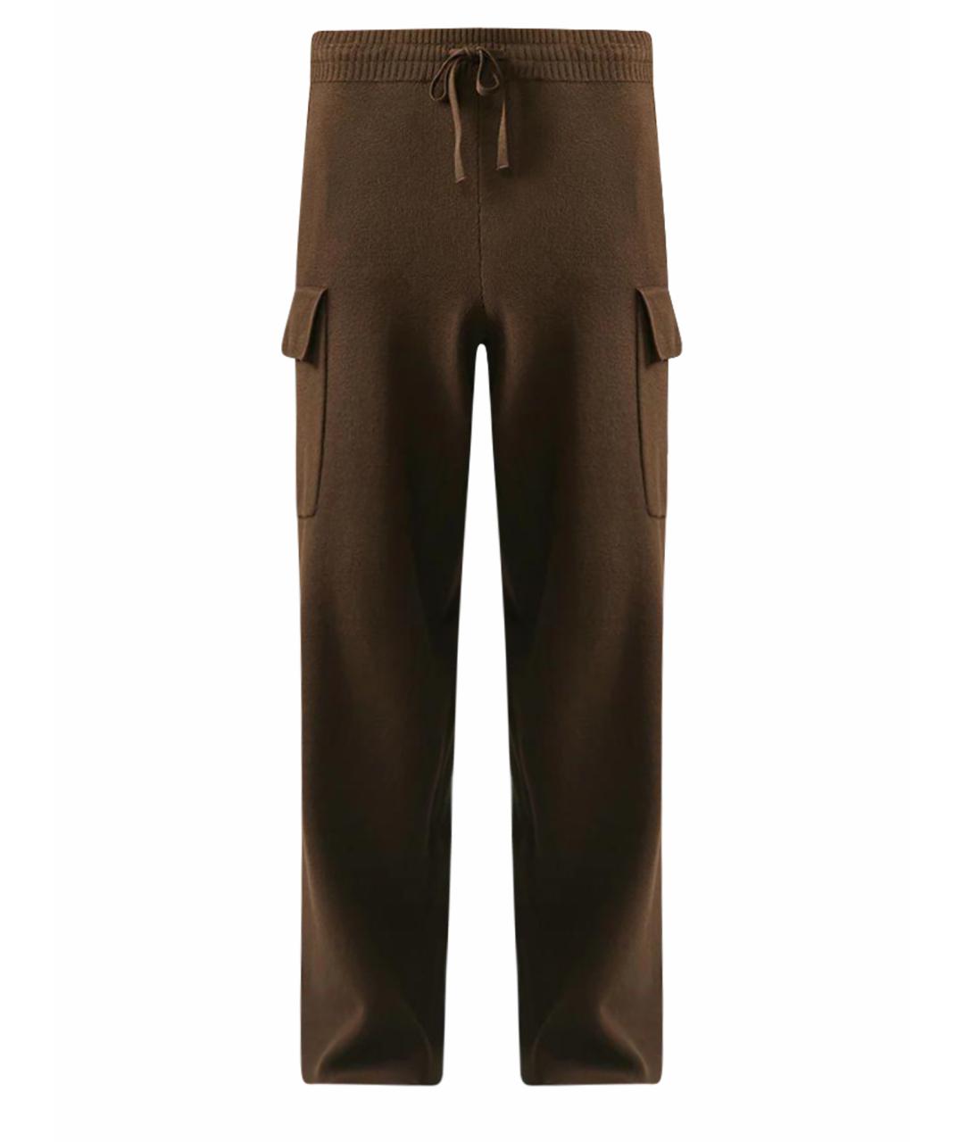ALO YOGA Коричневые прямые брюки, фото 1
