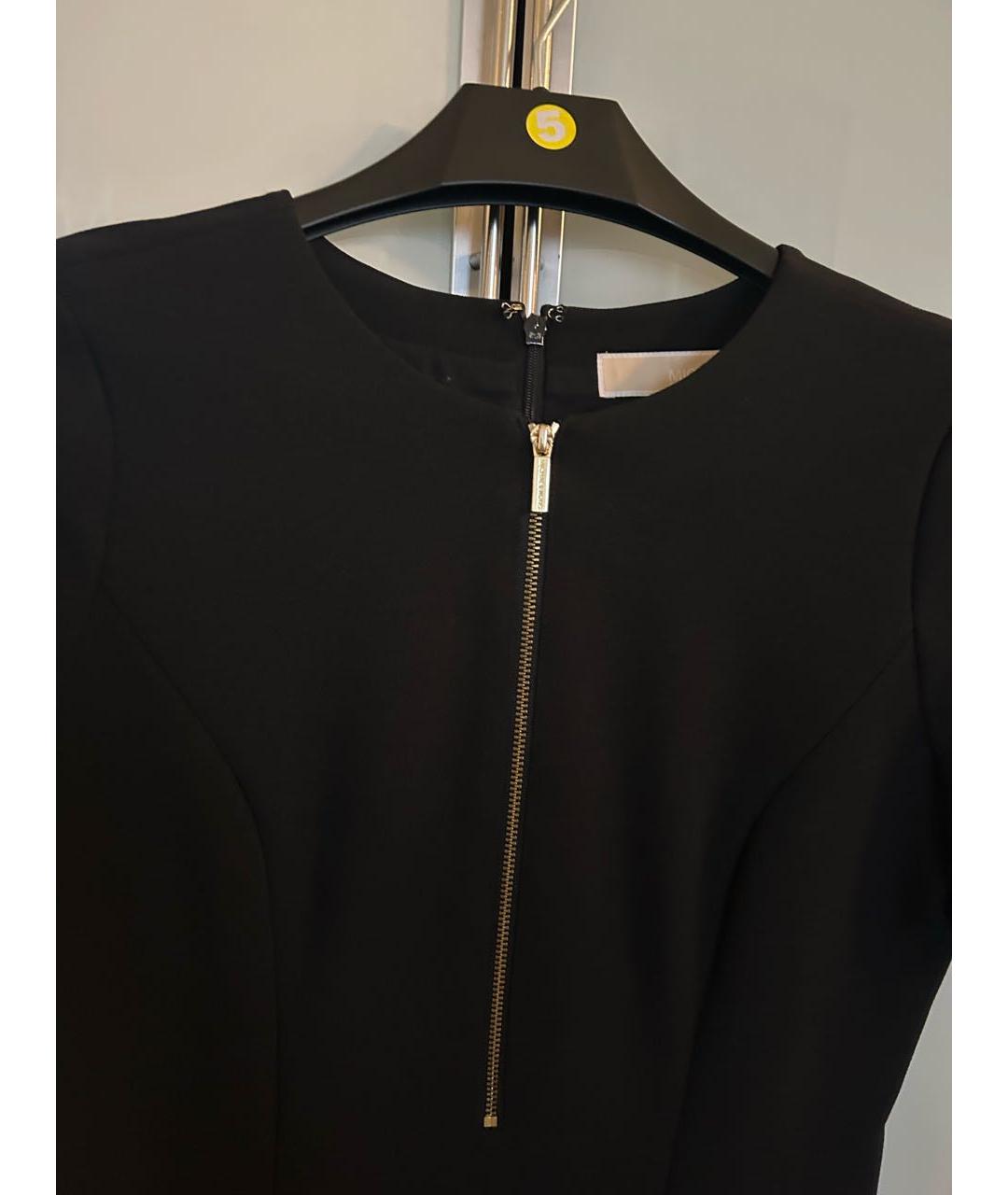 MICHAEL KORS Черное полиэстеровое повседневное платье, фото 3