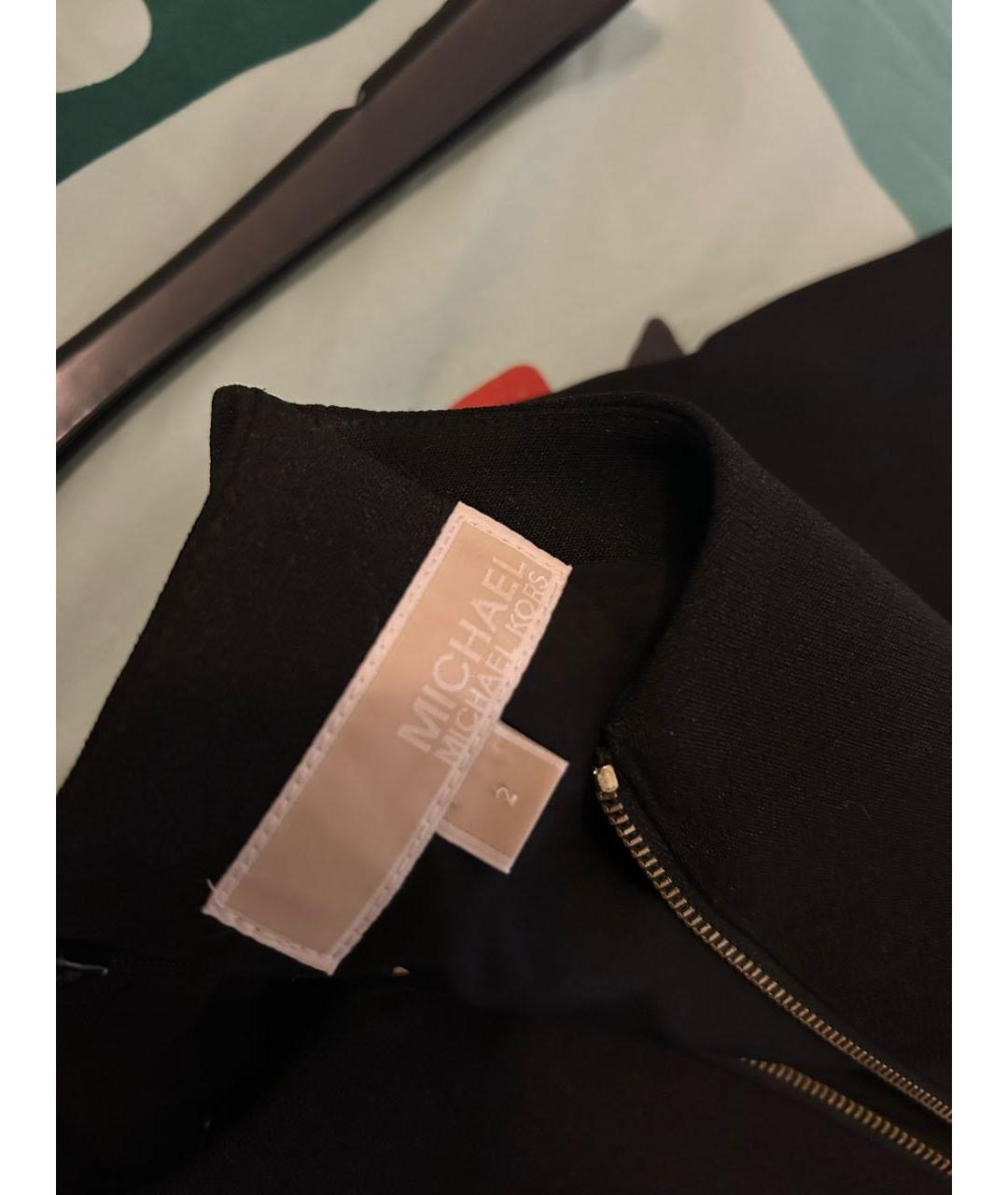 MICHAEL KORS Черное полиэстеровое повседневное платье, фото 4