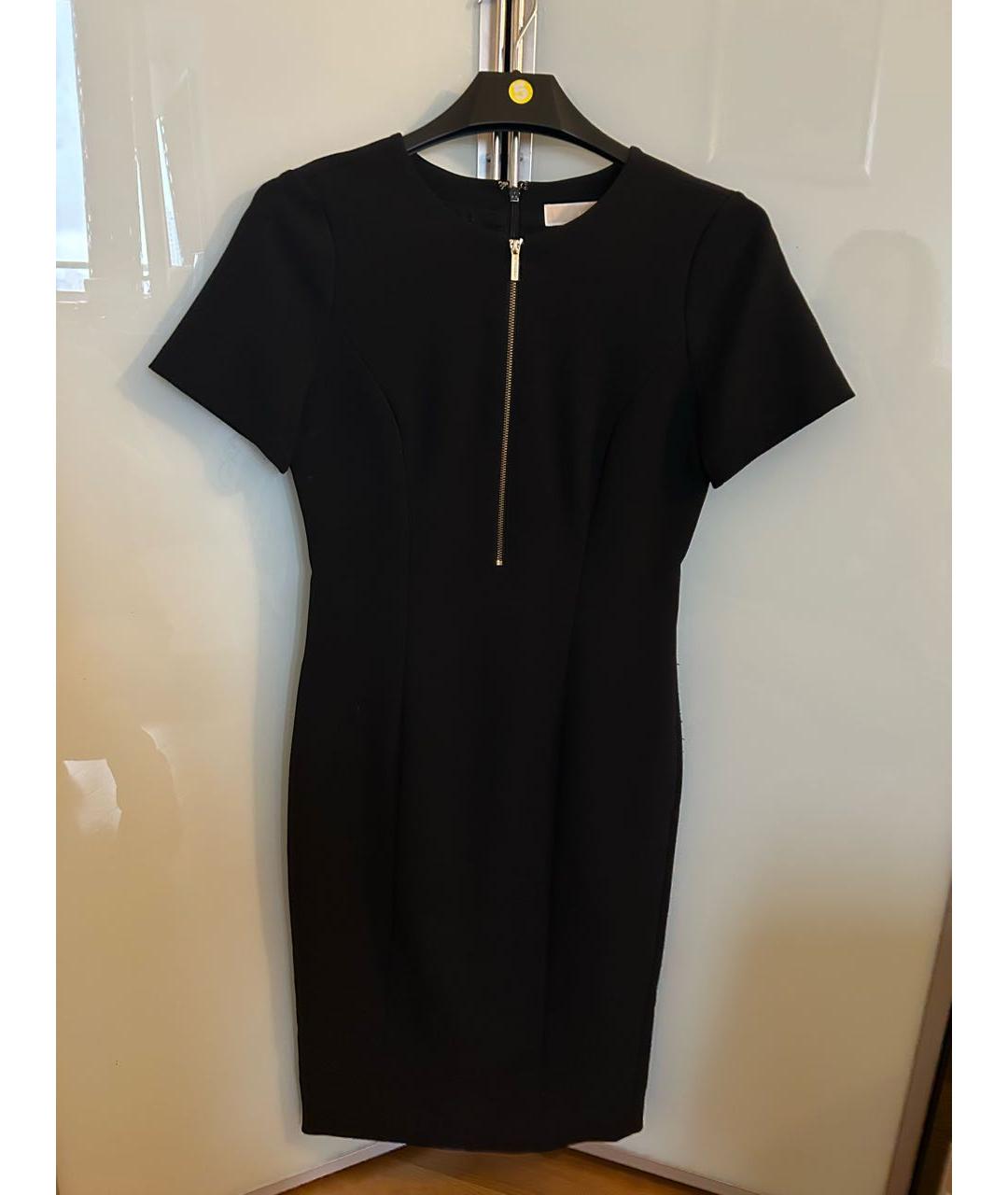MICHAEL KORS Черное полиэстеровое повседневное платье, фото 6