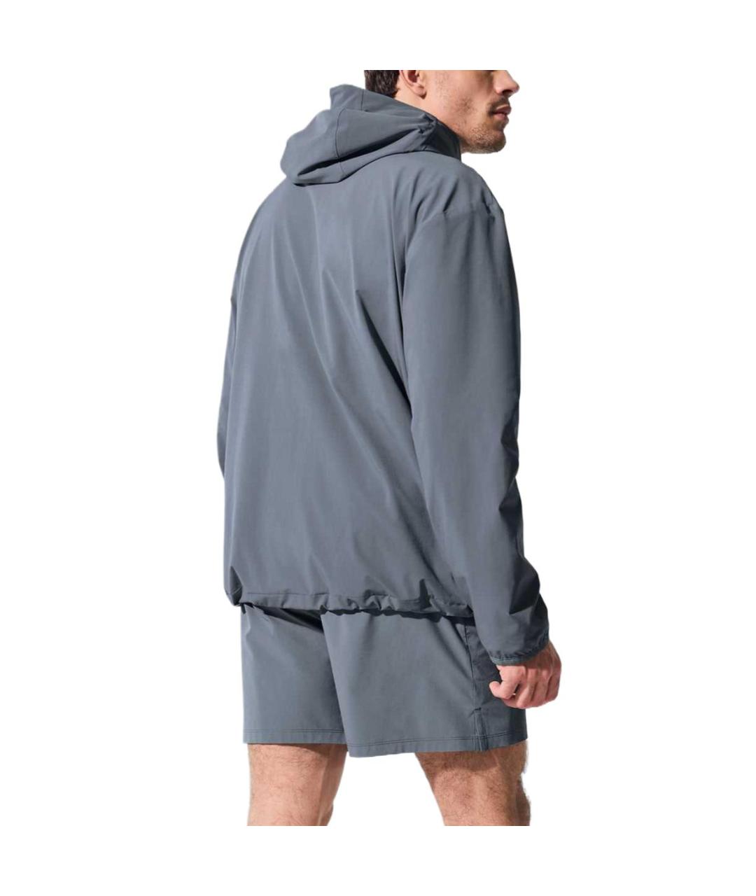 ALO YOGA Серая полиамидовая куртка, фото 4