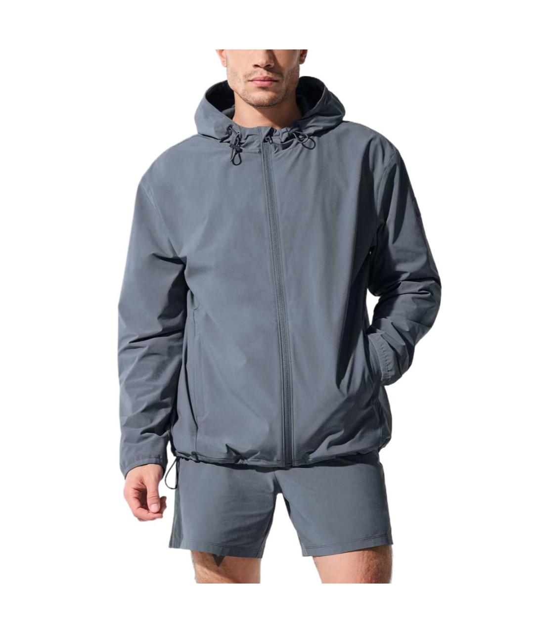 ALO YOGA Серая полиамидовая куртка, фото 3