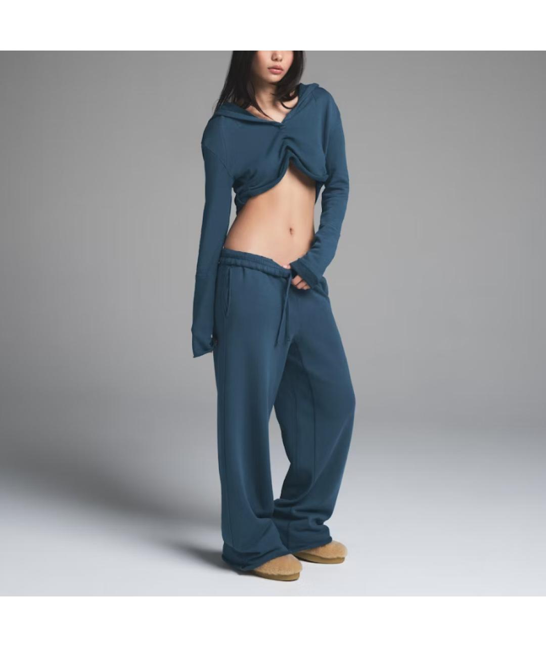 SKIMS Темно-синие прямые брюки, фото 2