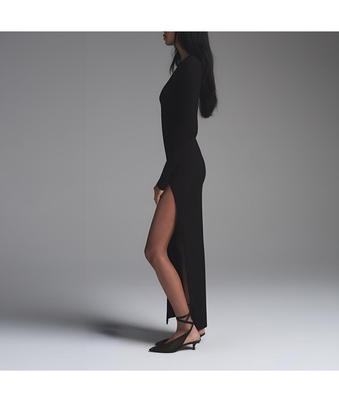 SKIMS Черное вечернее платье, фото 2
