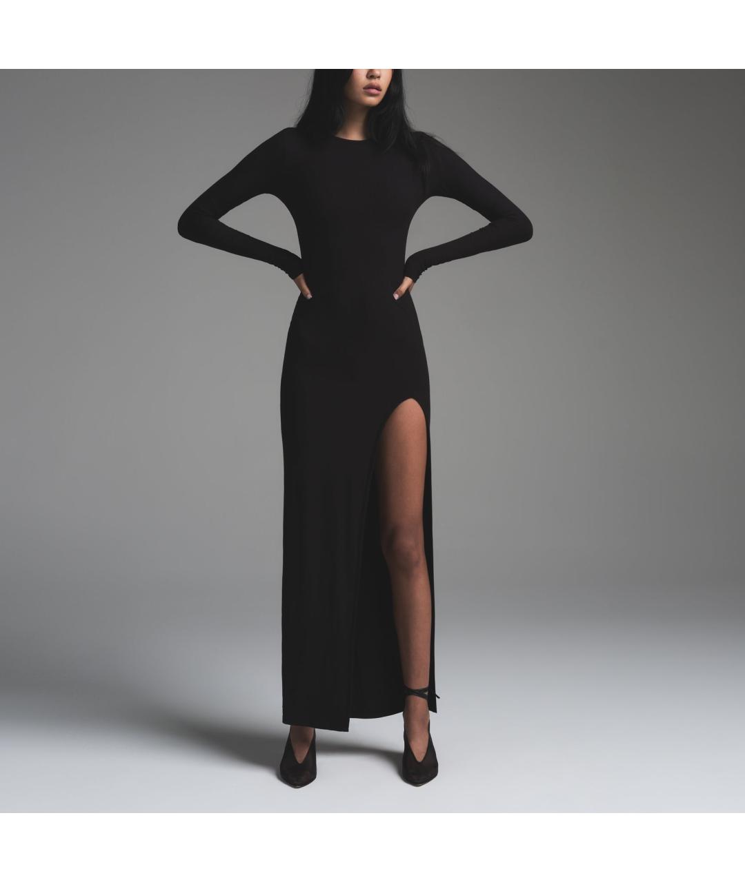 SKIMS Черное вечернее платье, фото 3