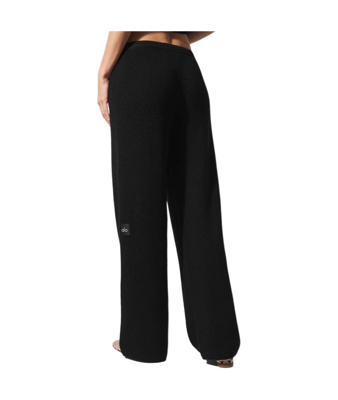 ALO YOGA Черные прямые брюки, фото 3