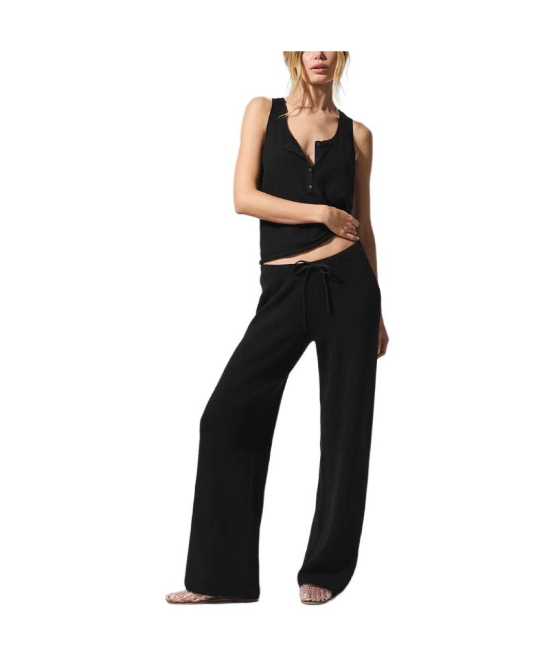 ALO YOGA Черные прямые брюки, фото 2