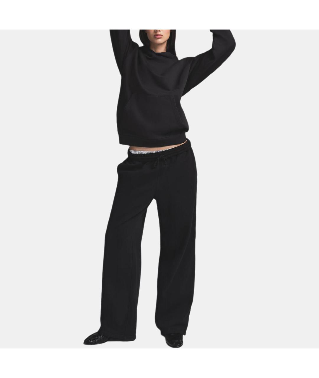 SKIMS Черные хлопковые прямые брюки, фото 2