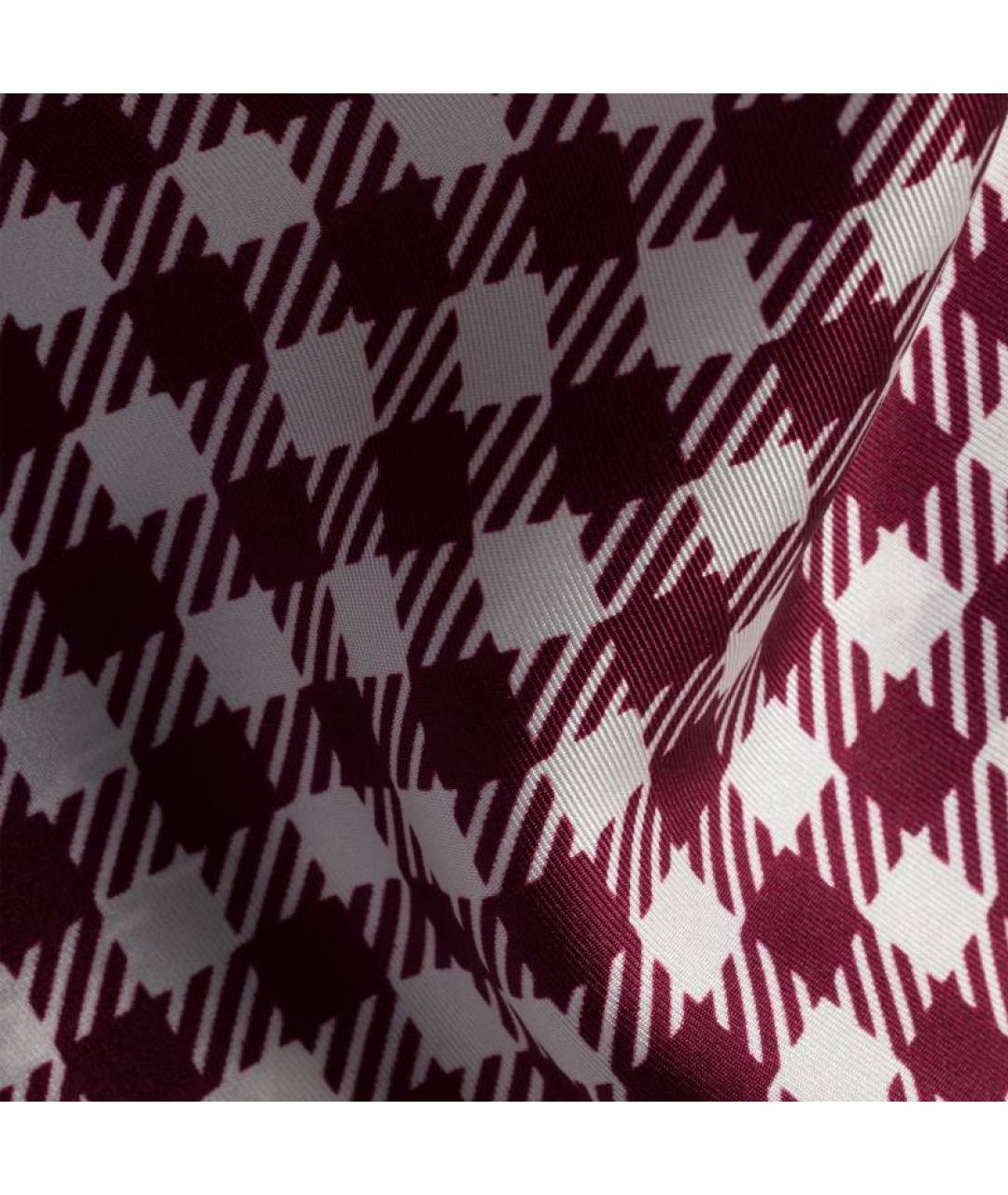 MIU MIU Красный шелковый шарф, фото 2