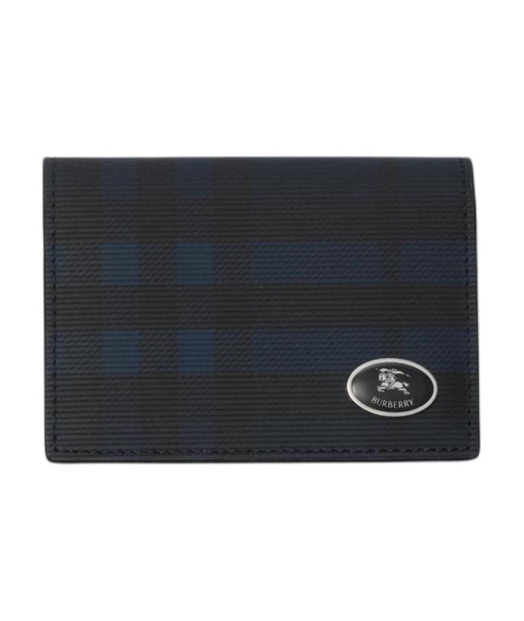 BURBERRY Черный кожаный кошелек, фото 1