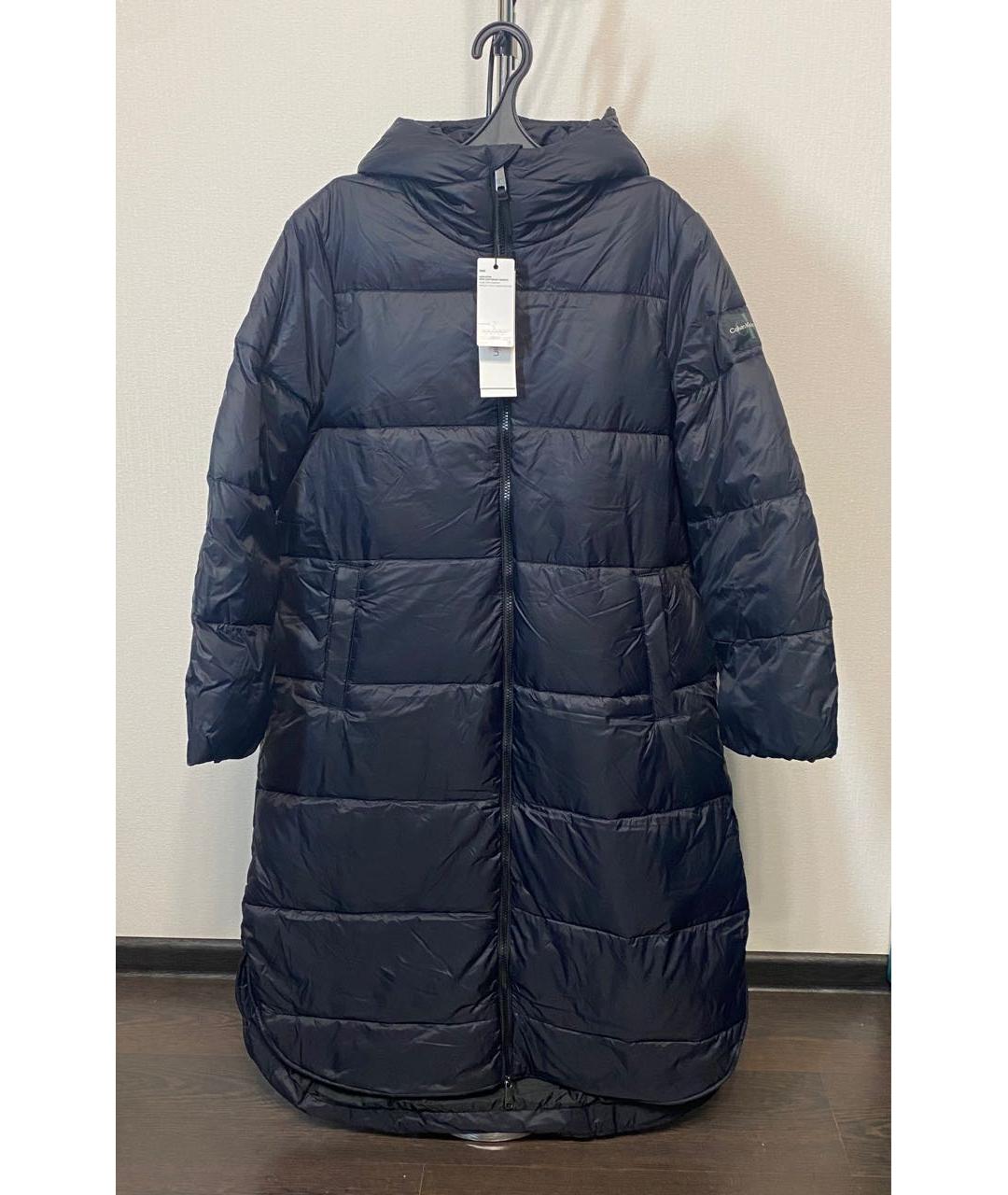 CALVIN KLEIN Черный полиэстеровый пуховик, фото 2