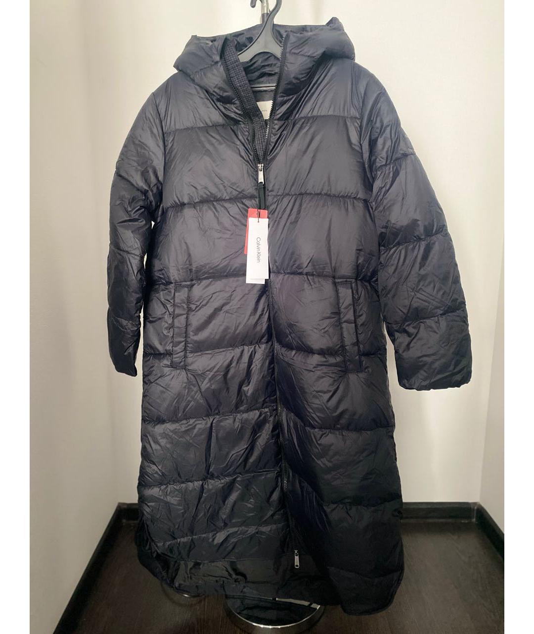 CALVIN KLEIN Черный полиэстеровый пуховик, фото 9