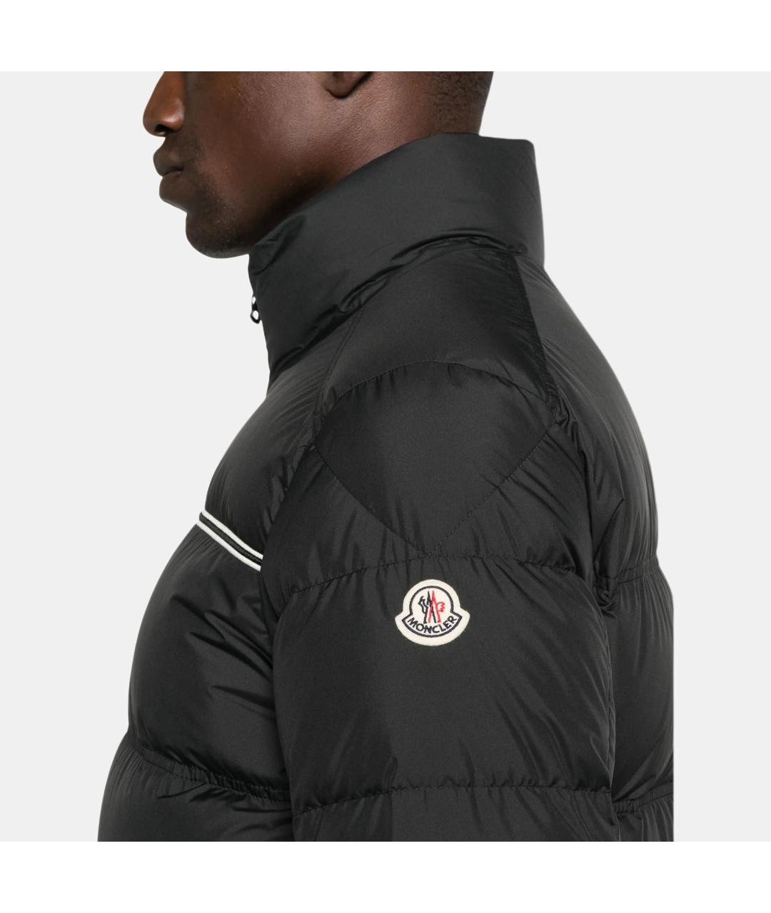 MONCLER Черный пуховик, фото 5