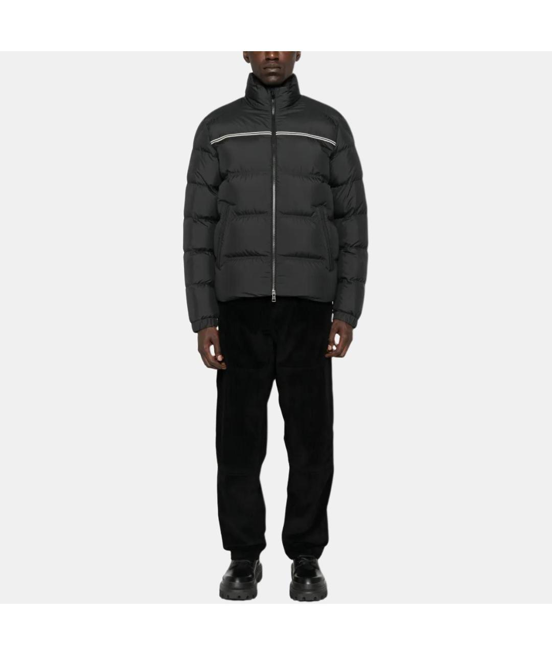 MONCLER Черный пуховик, фото 2