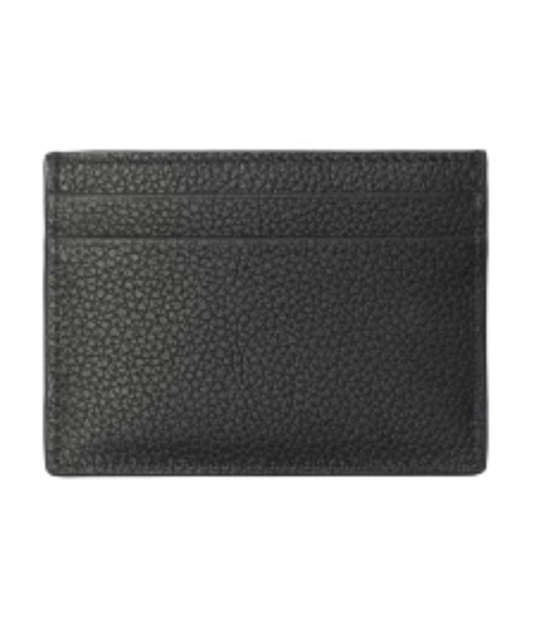 BURBERRY Черный кожаный кардхолдер, фото 2