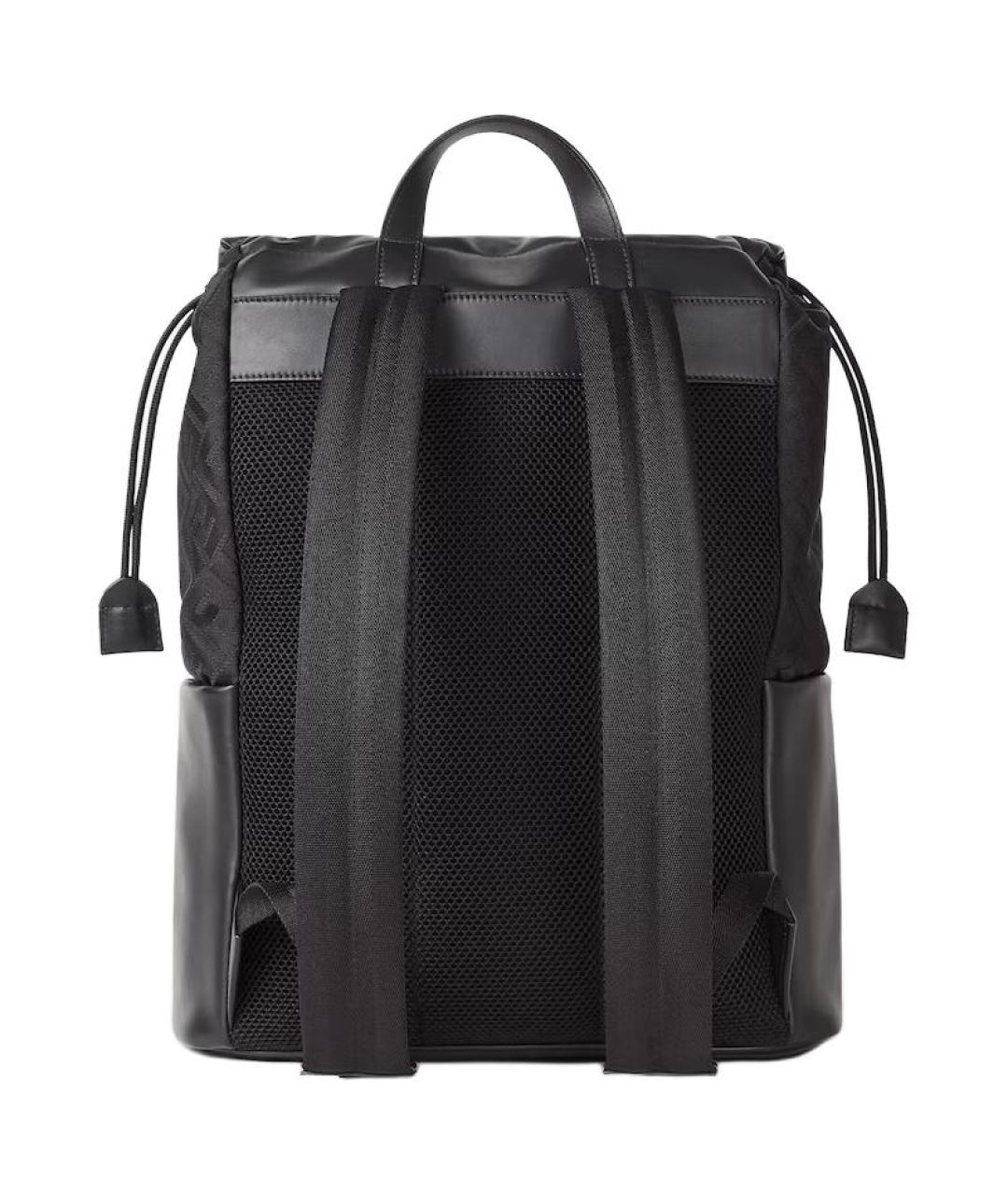 FENDI Черный кожаный рюкзак, фото 3