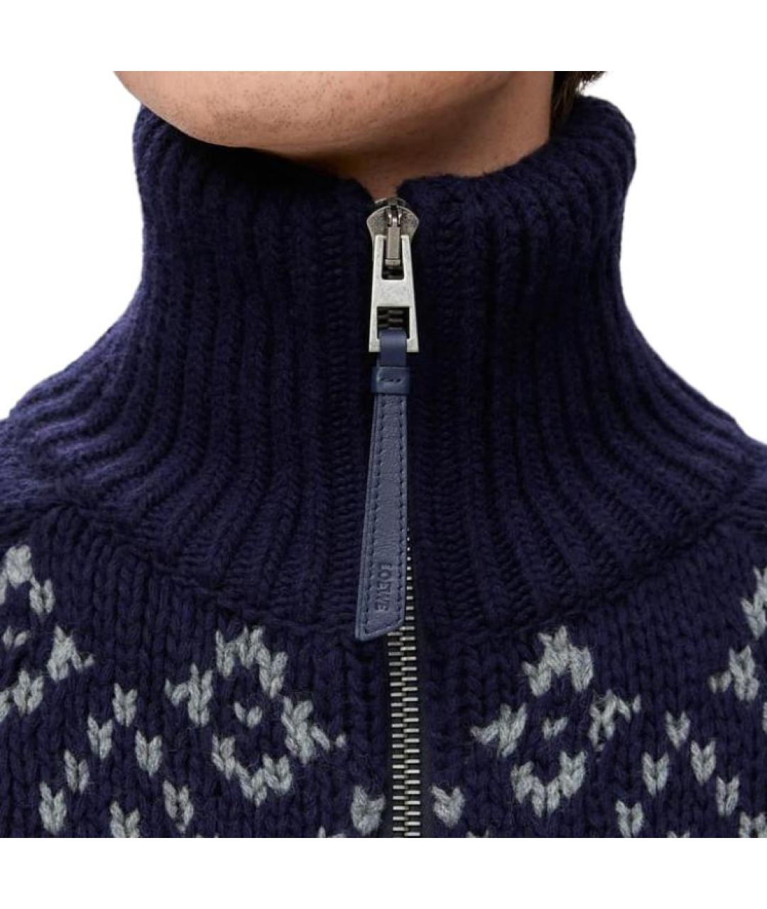 LOEWE Темно-синий джемпер / свитер, фото 5